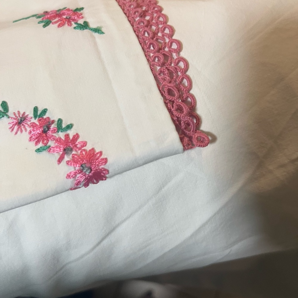 Penney's Pencale Vintage 1975 Twin XL Flat sheet